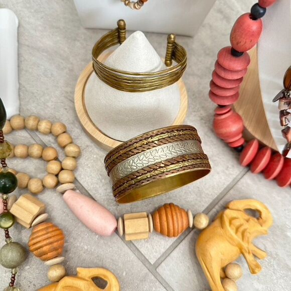 Ethnic Tribal Jewelry Bundle Lot - Necklaces & Bracelets - Picture 8 of 12